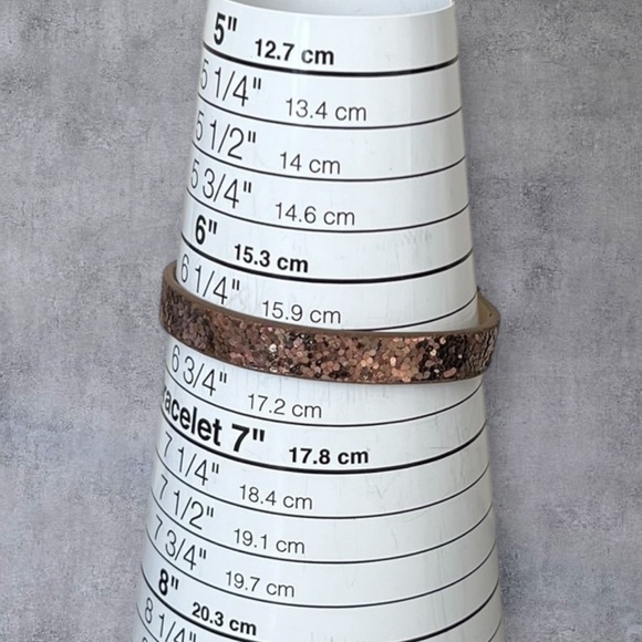 Set of 2 brown bracelets gold tone leaf - Picture 4 of 5